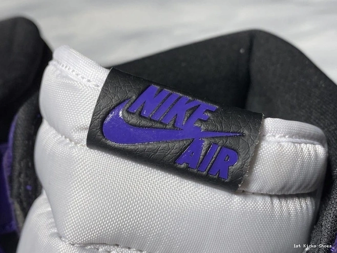 1st Kicks Shoes 1 jordan Comfortable 1246 purple white court 555088- aj1 air 1110